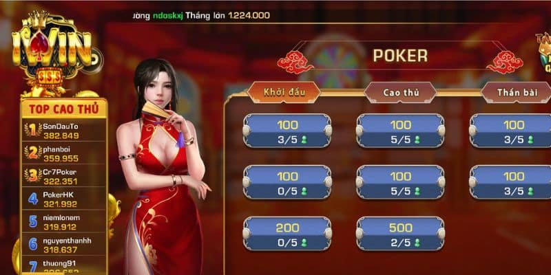 Chi tiết về luật chơi Poker Iwin bạn nên nắm rõ